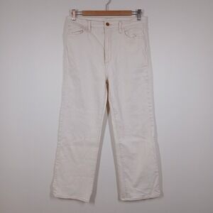 Joe's Jeans Cream Straight Wide Leg Jeans